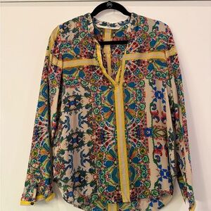 Twelfth Street by Cynthia Vincent Multicolor Bohemian Blouse